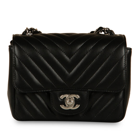 Classic Flap Bag - Mini Square - Chevron