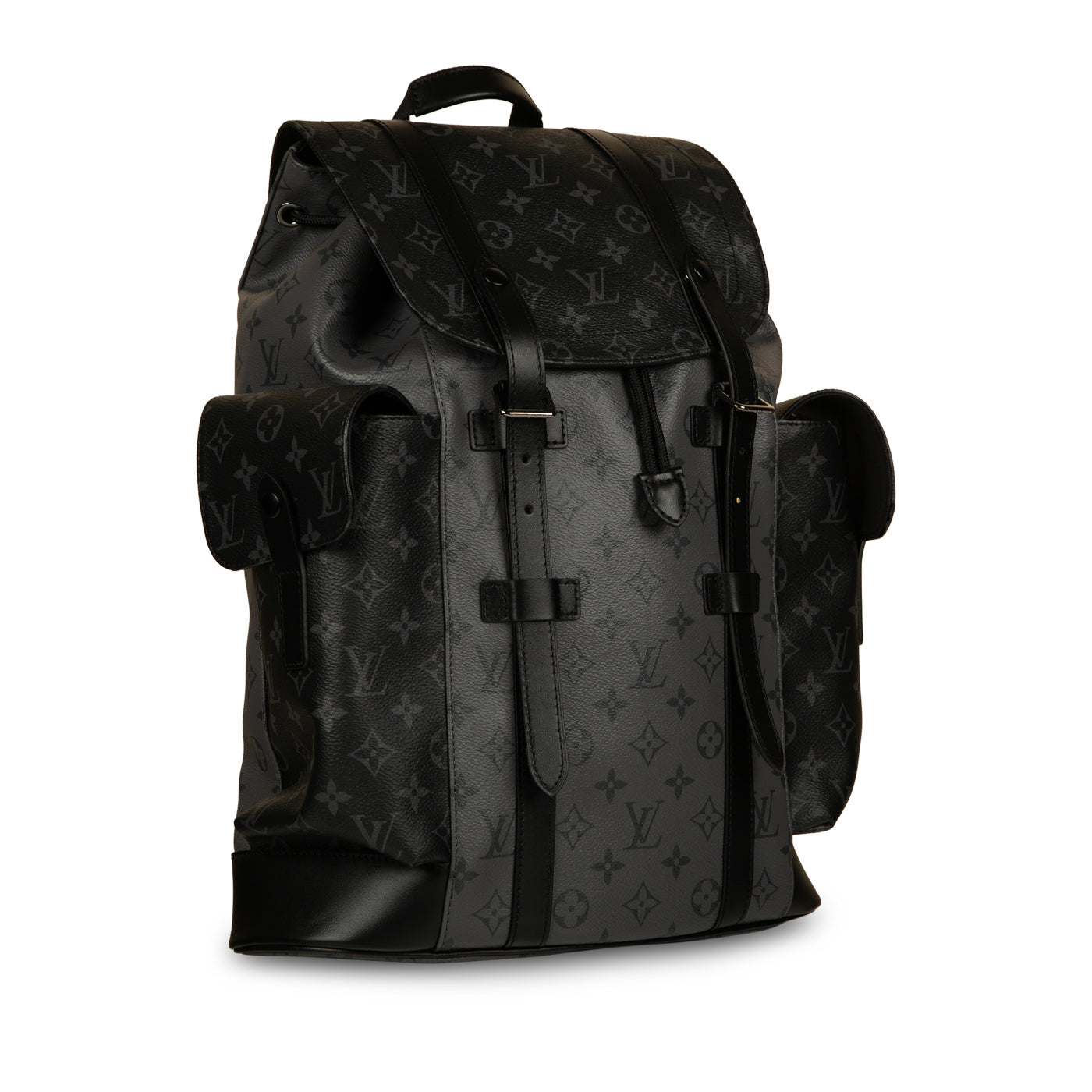 Christopher backpack leather bag Louis Vuitton Black in Leather - 34695577