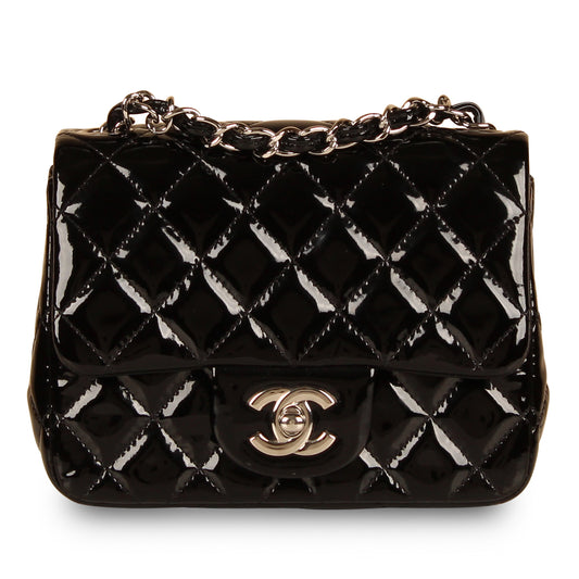 Classic Flap Bag - Mini Square - Patent