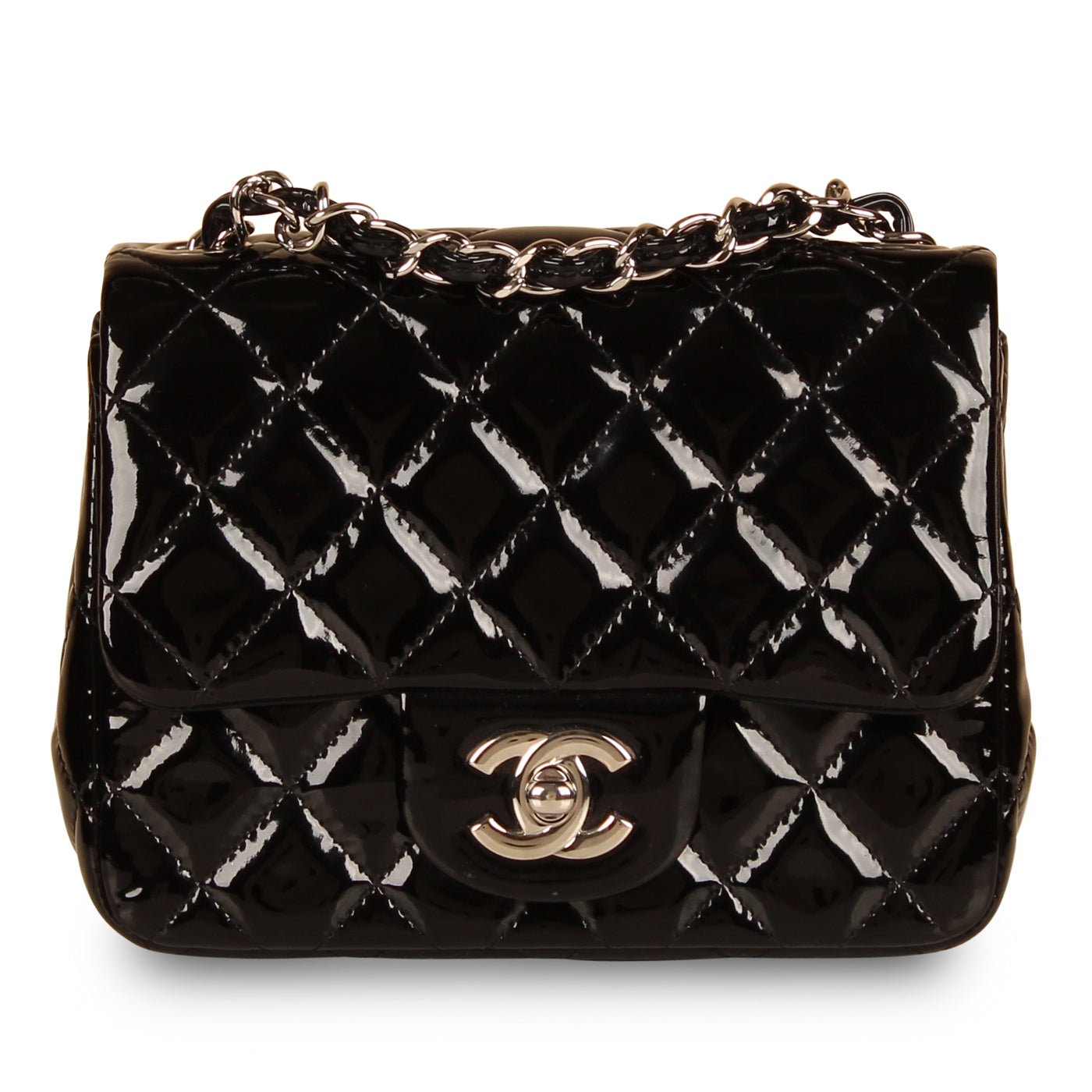 Chanel Pre-owned 1995 Mini Square Classic Flap Shoulder Bag - Black