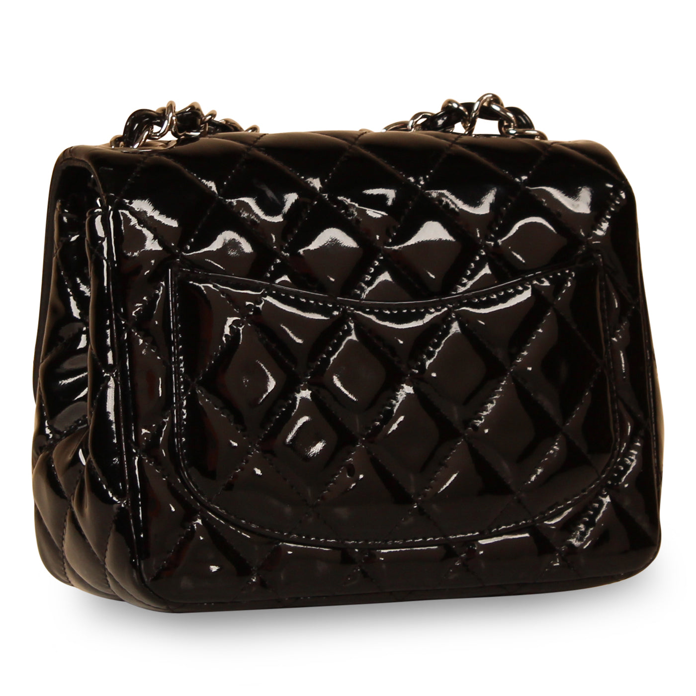 Classic Flap Bag - Mini Square - Patent