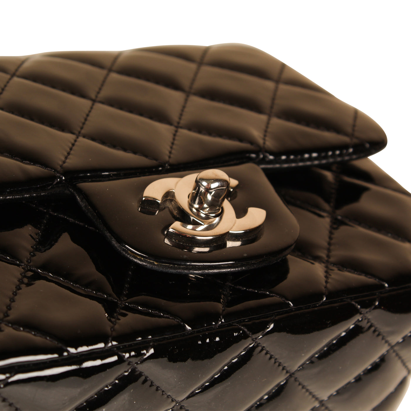 Classic Flap Bag - Mini Square - Patent