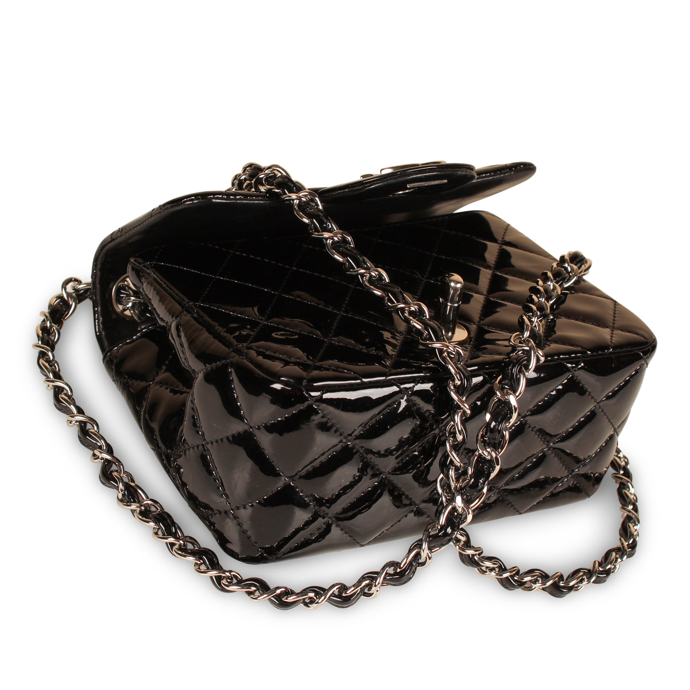 Classic Flap Bag - Mini Square - Patent