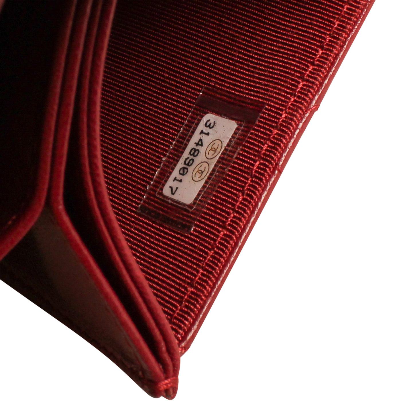 Chanel - Classic Flap Cardholder on Chain - Red Lambskin - GHW