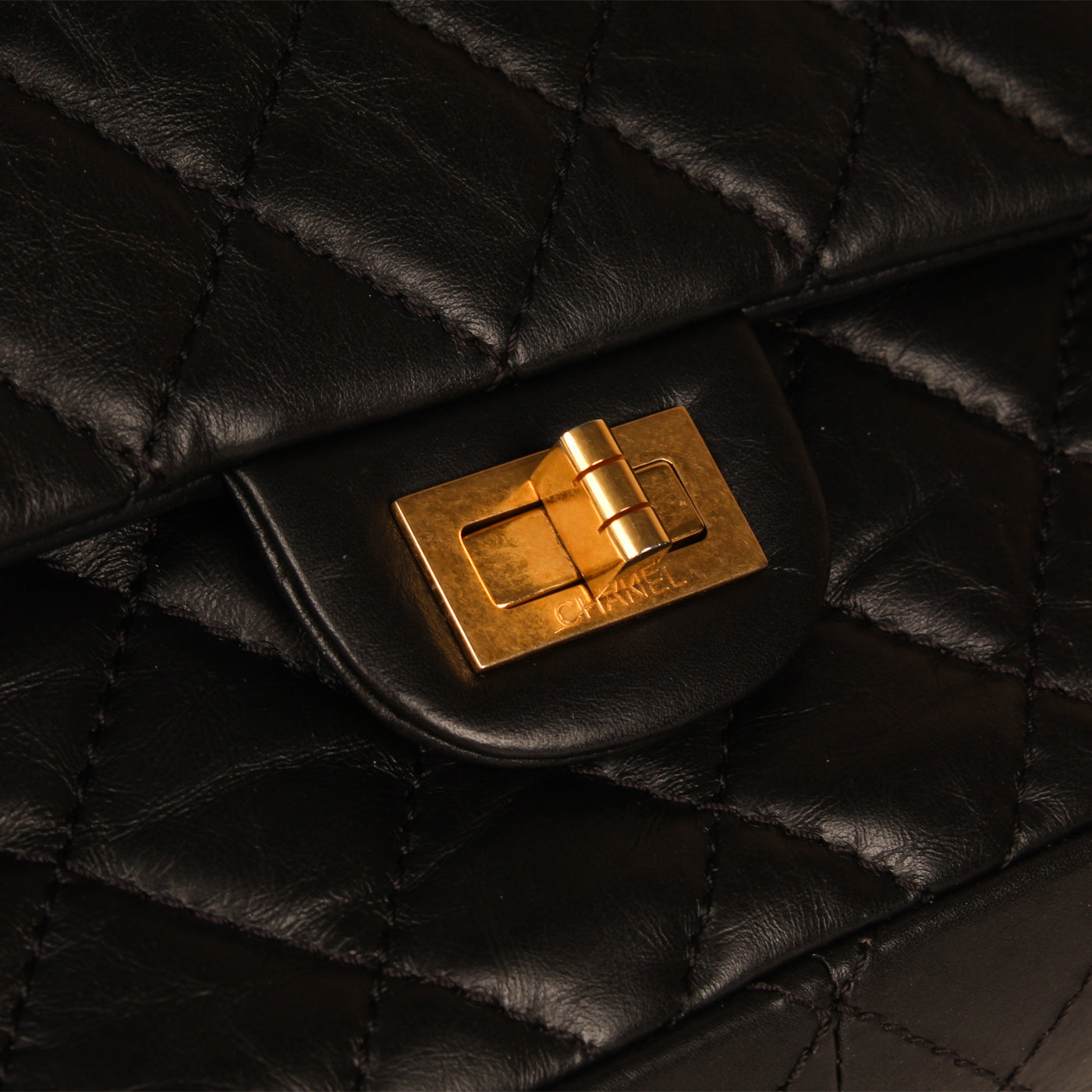 black gold chanel bag vintage