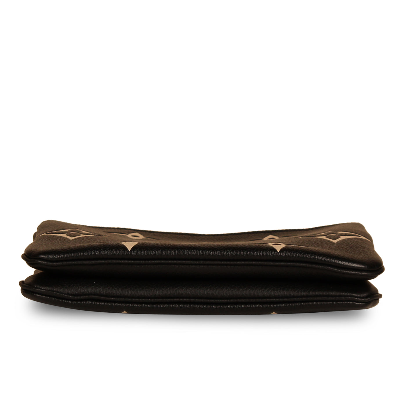 Louis Vuitton Empreinte Monogram Giant Double Zip Pochette Black Cream