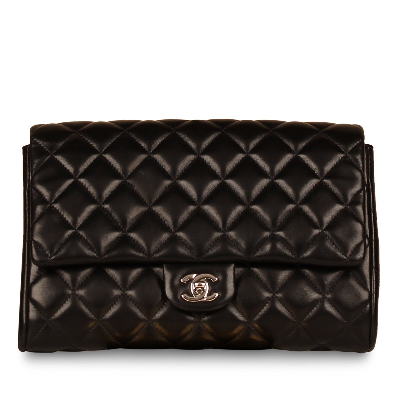 Chanel - Timeless Clutch With Chain - Black Lambskin - SHW - Pre-Loved -  London - Bagista