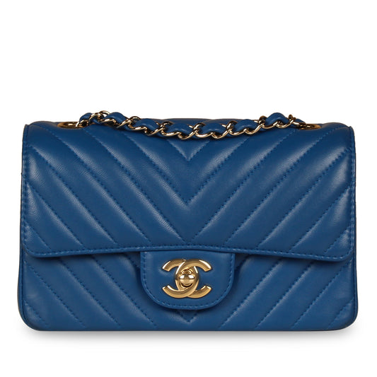 Classic Flap Bag - Mini Rectangular - Blue