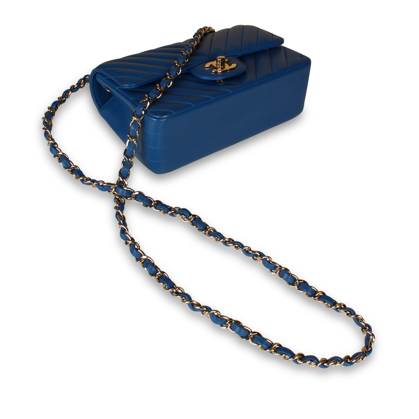 Classic Flap Bag - Mini Rectangular - Blue