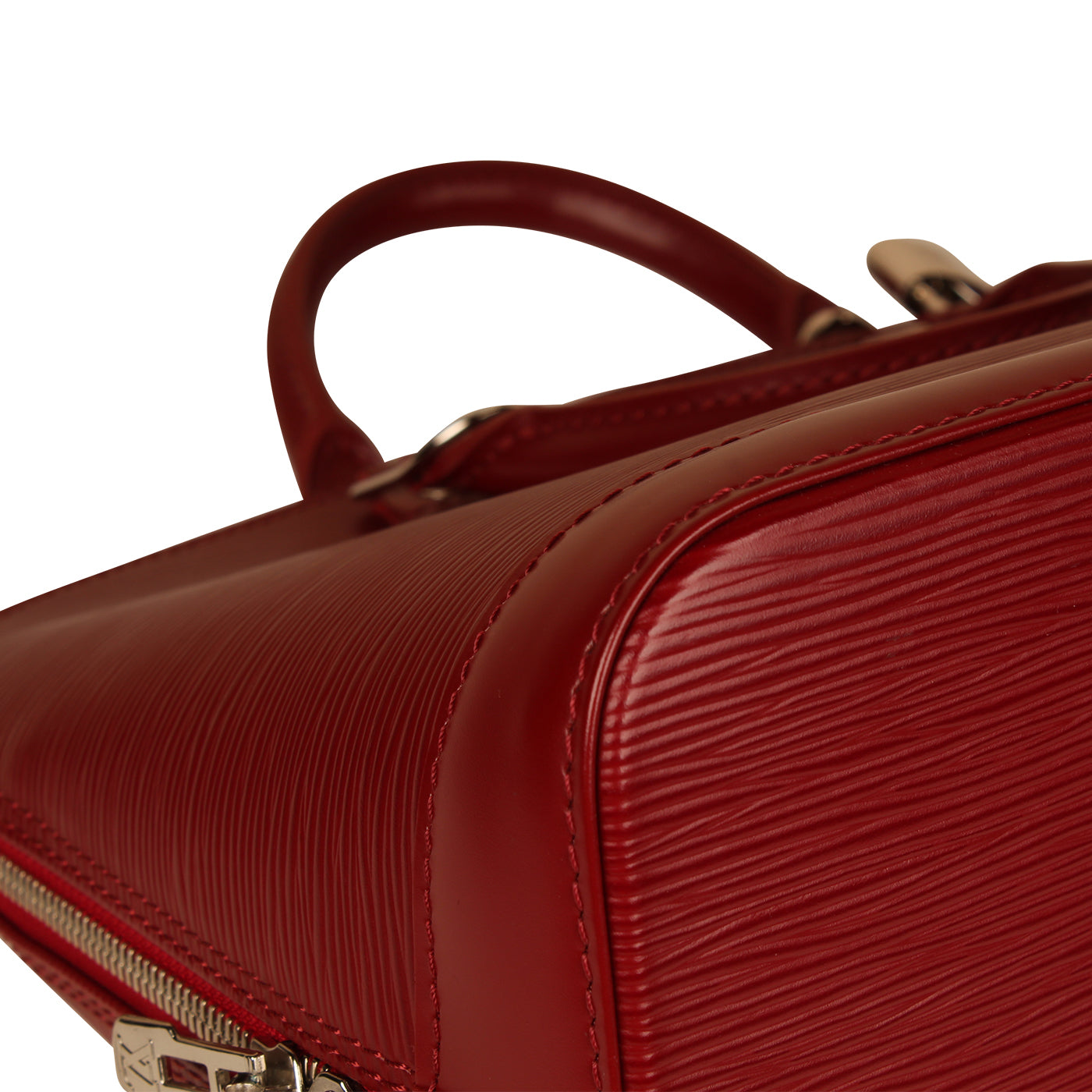 Vintage Louis Vuitton red epi leather shoulder bag. Classic purse