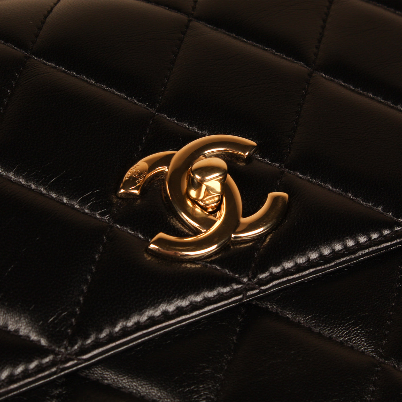 Trendy CC Flap Bag - Medium Black