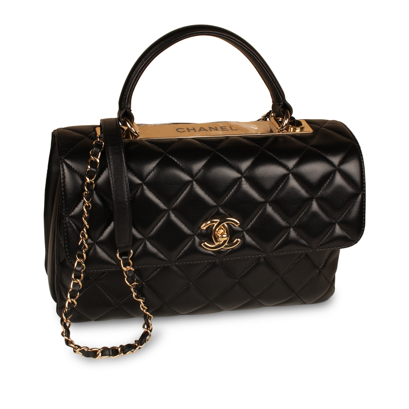 Chanel Trendy CC Flap Bag - Black Lambskin