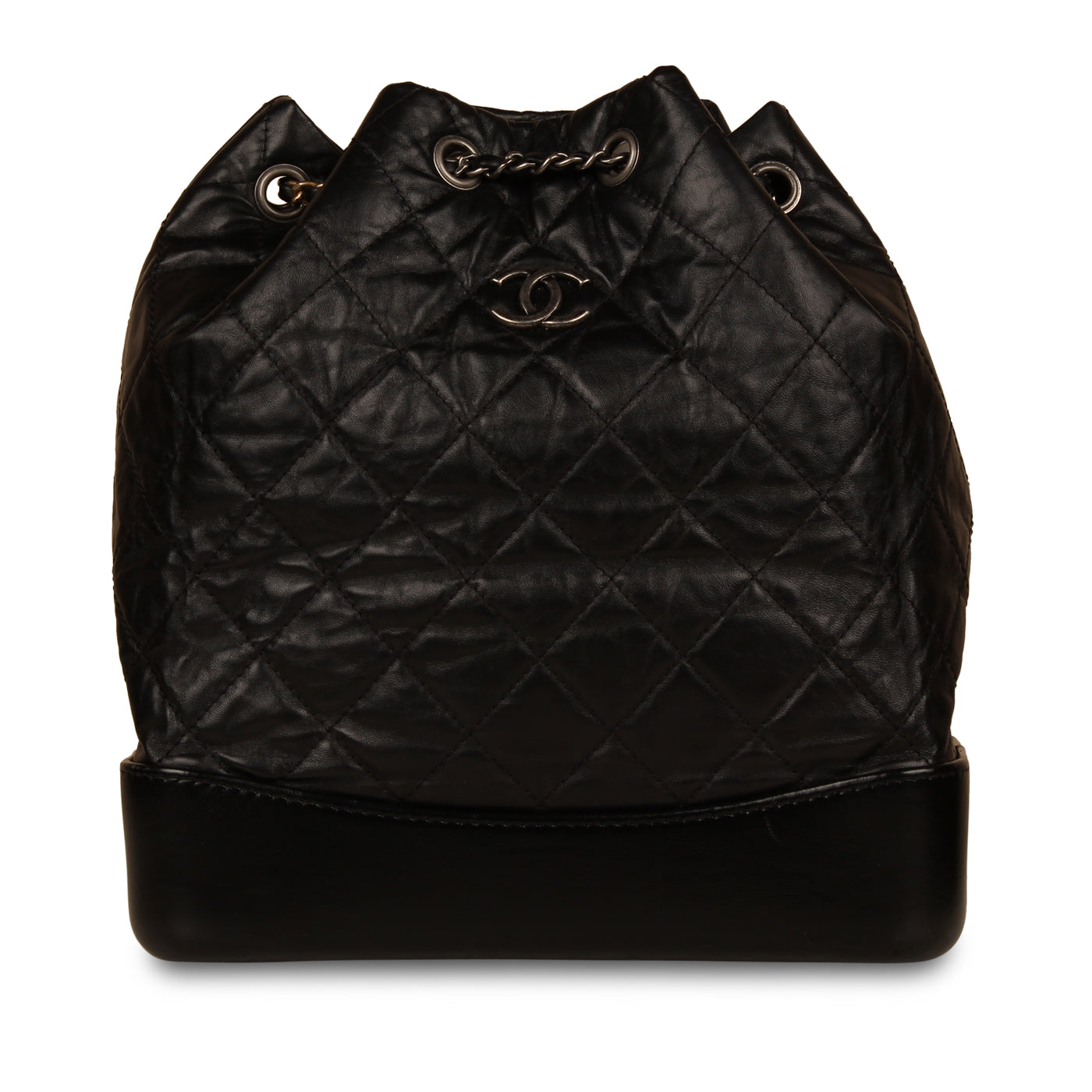 Chanel Gabrielle Backpack Shearling and Leather Small at 1stDibs