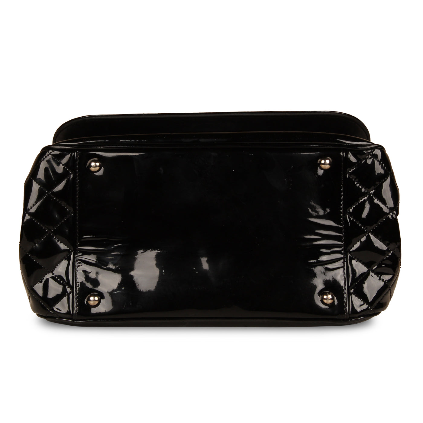 Vintage Black Vinyl Shoulder Bag