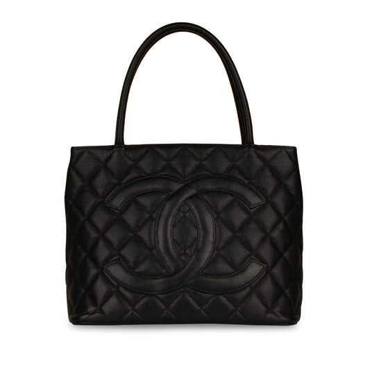 Vintage Medallion Tote - Black