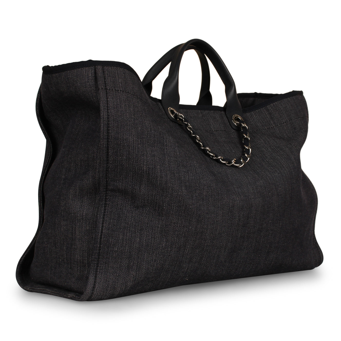 Chanel Black Canvas Tote Chanel Deauville Extra Large Tote Chanel