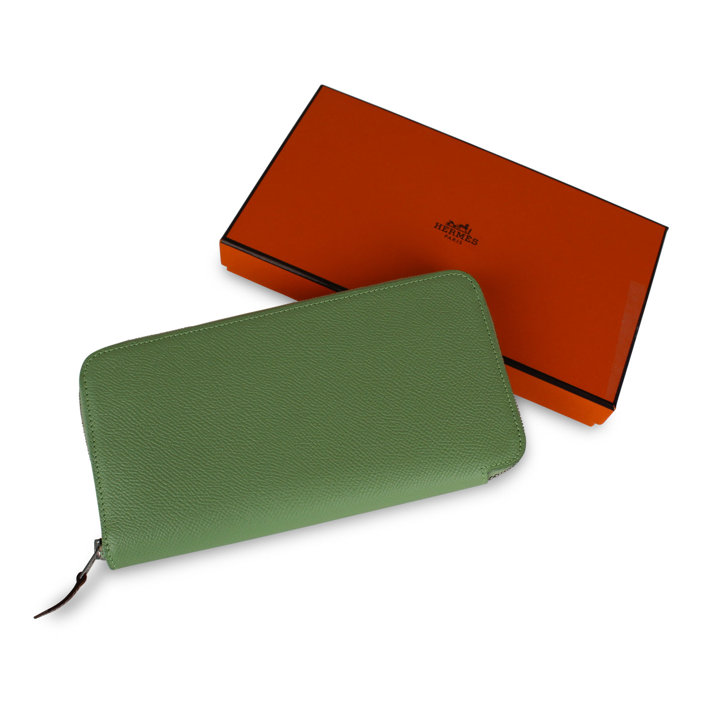 Silk' In Classique Wallet - Vert Criquet