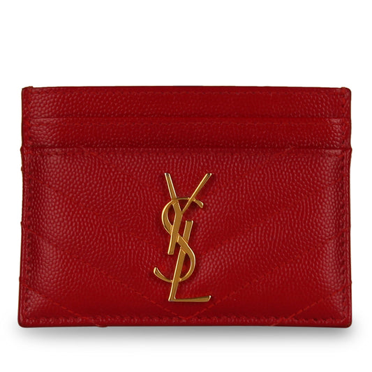 Red Chevron Card Holder