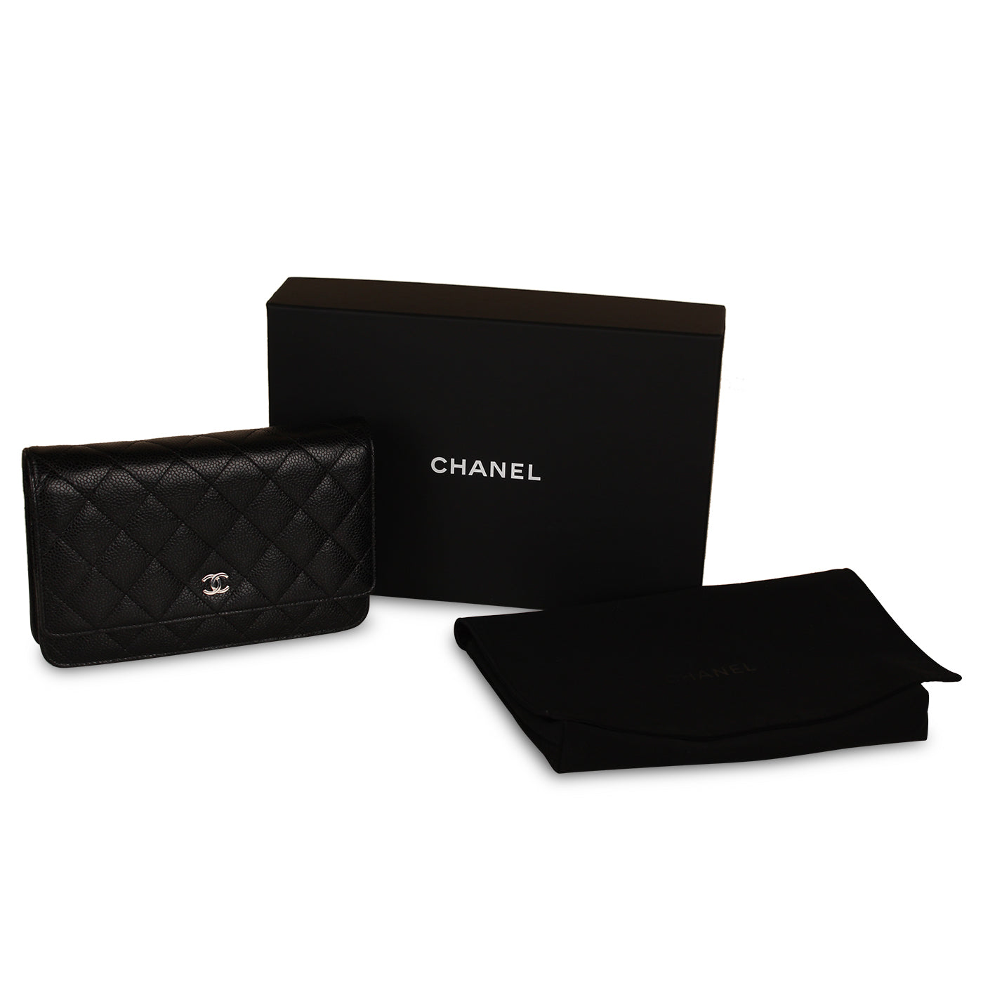 Chanel - Wallet on Chain - WOC - Caviar - SHW