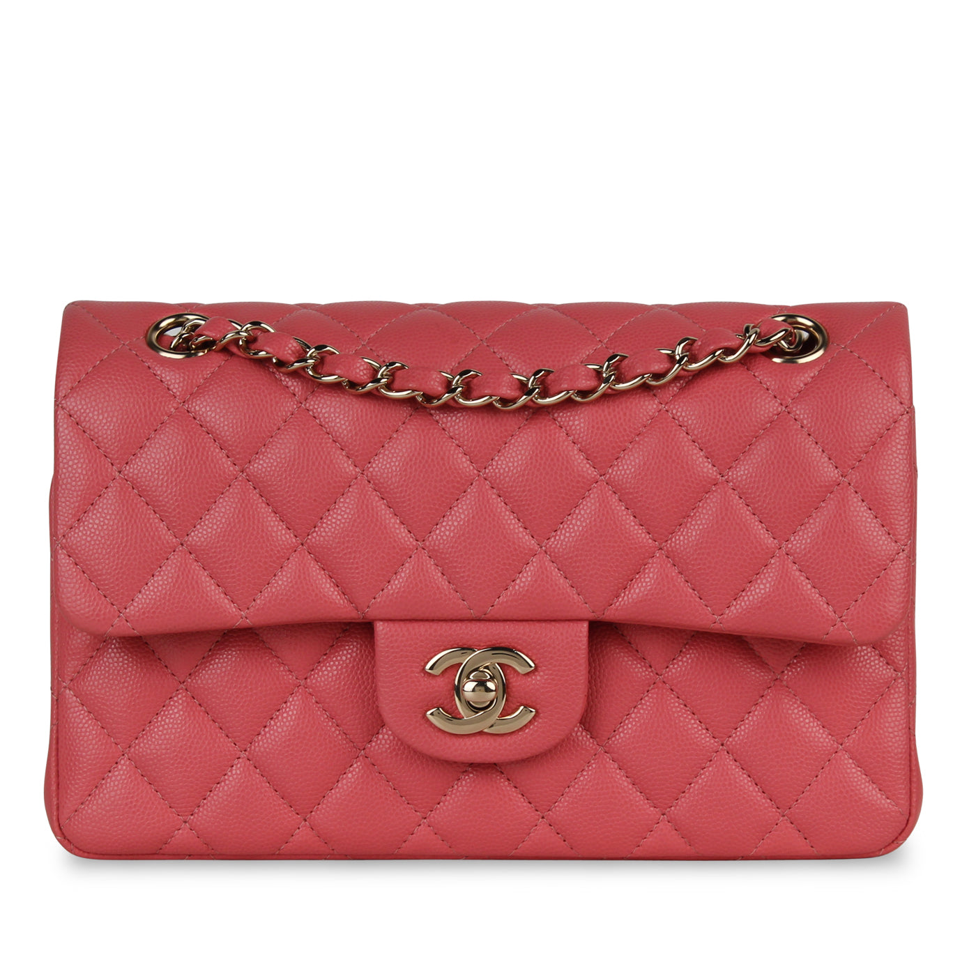 Chanel Small Classic Flap - Pink Caviar - CGHW - Brand New