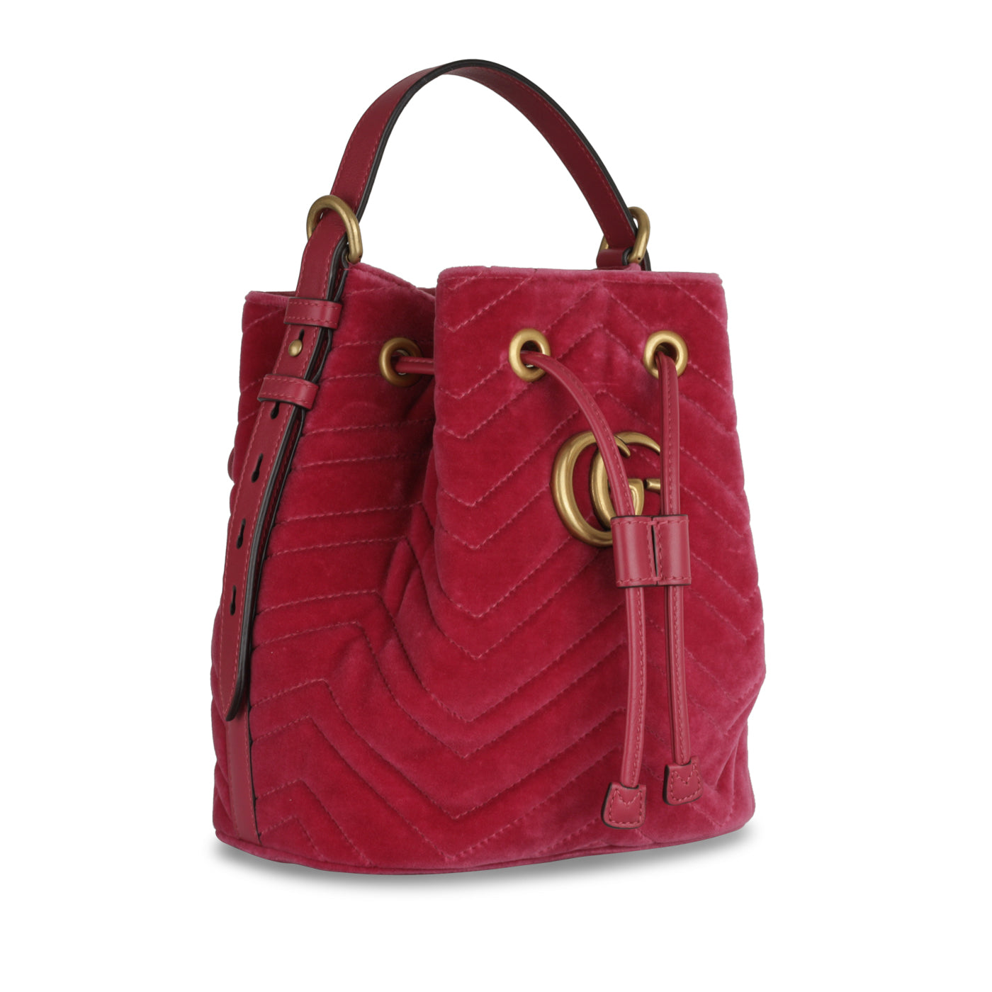 Marmont Bucket - Pink Velvet