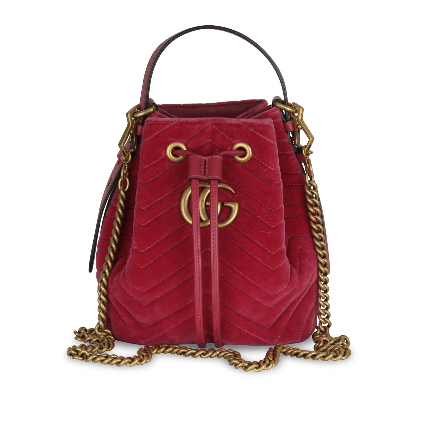 Marmont Bucket - Pink Velvet