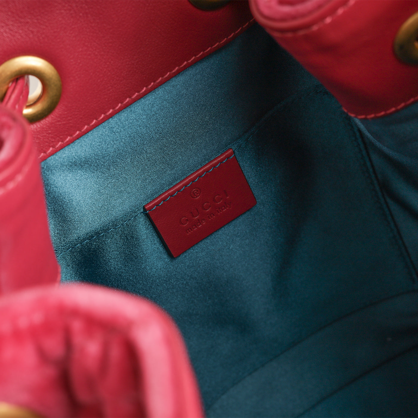 Marmont Bucket - Pink Velvet