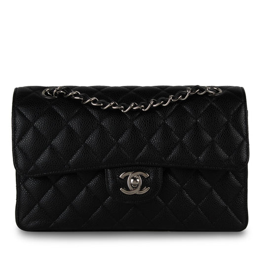 Small Classic Flap - Black Caviar