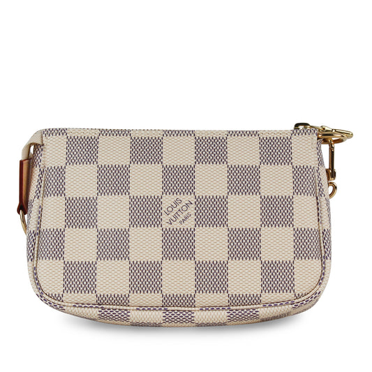 Mini Pochette Accessoires - Damier Azur