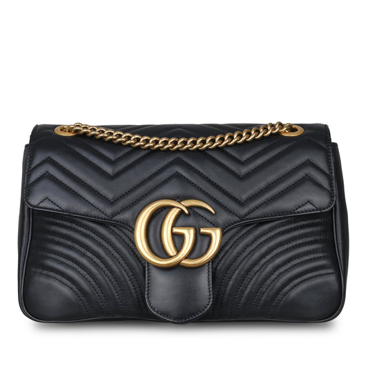 Medium Marmont Bag - Black