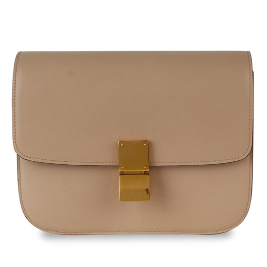 Medium Box Bag - Beige