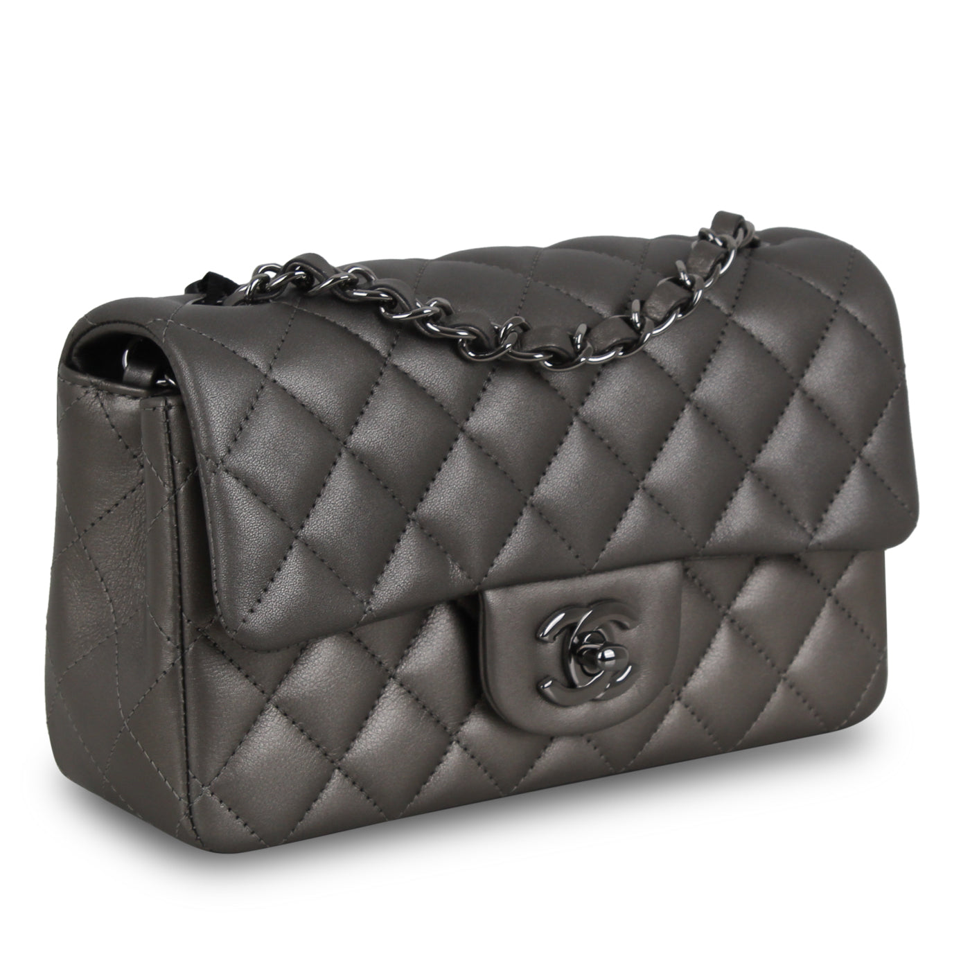 CHANEL Classic Mini Flap Bag Grey – Sartorial Avenue