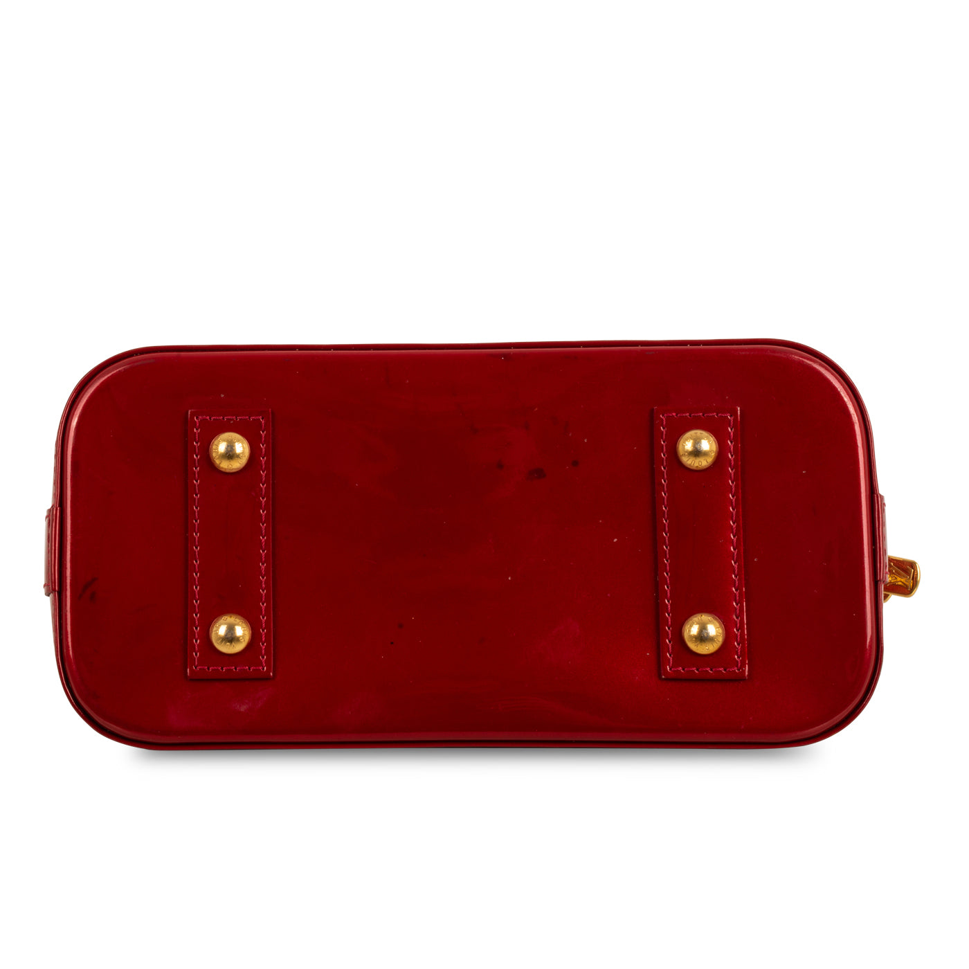 Louis Vuitton Alma BB Red Monogram Vernis Leather – Coco Approved Studio