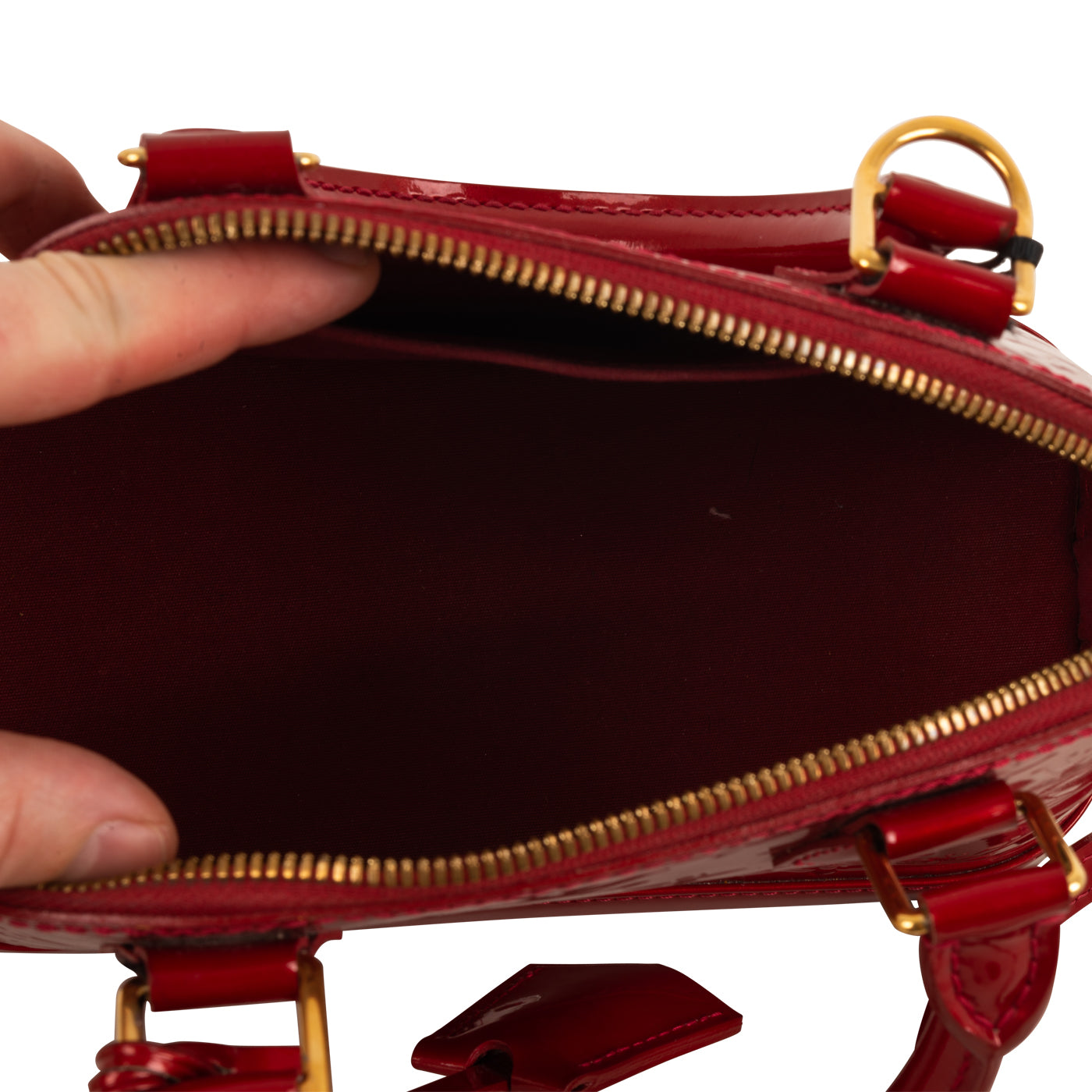 Louis Vuitton Alma BB Patent Red - THE PURSE AFFAIR