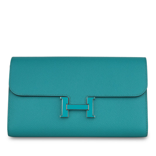 Constance Wallet - Bleu Paon