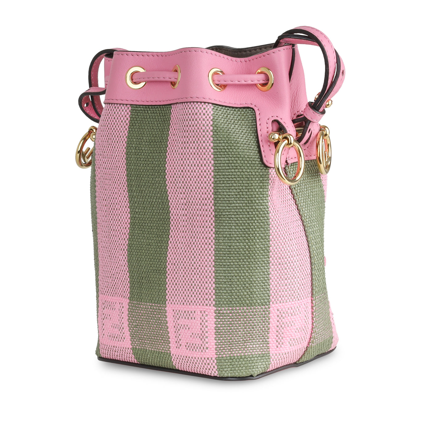 Fendi Mon Tresor Bucket Bag Leather Mini Pink 625871
