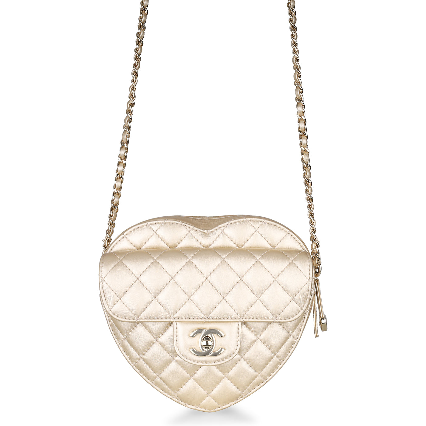 Chanel - Heart Bag - Champagne Lambskin - Brand New