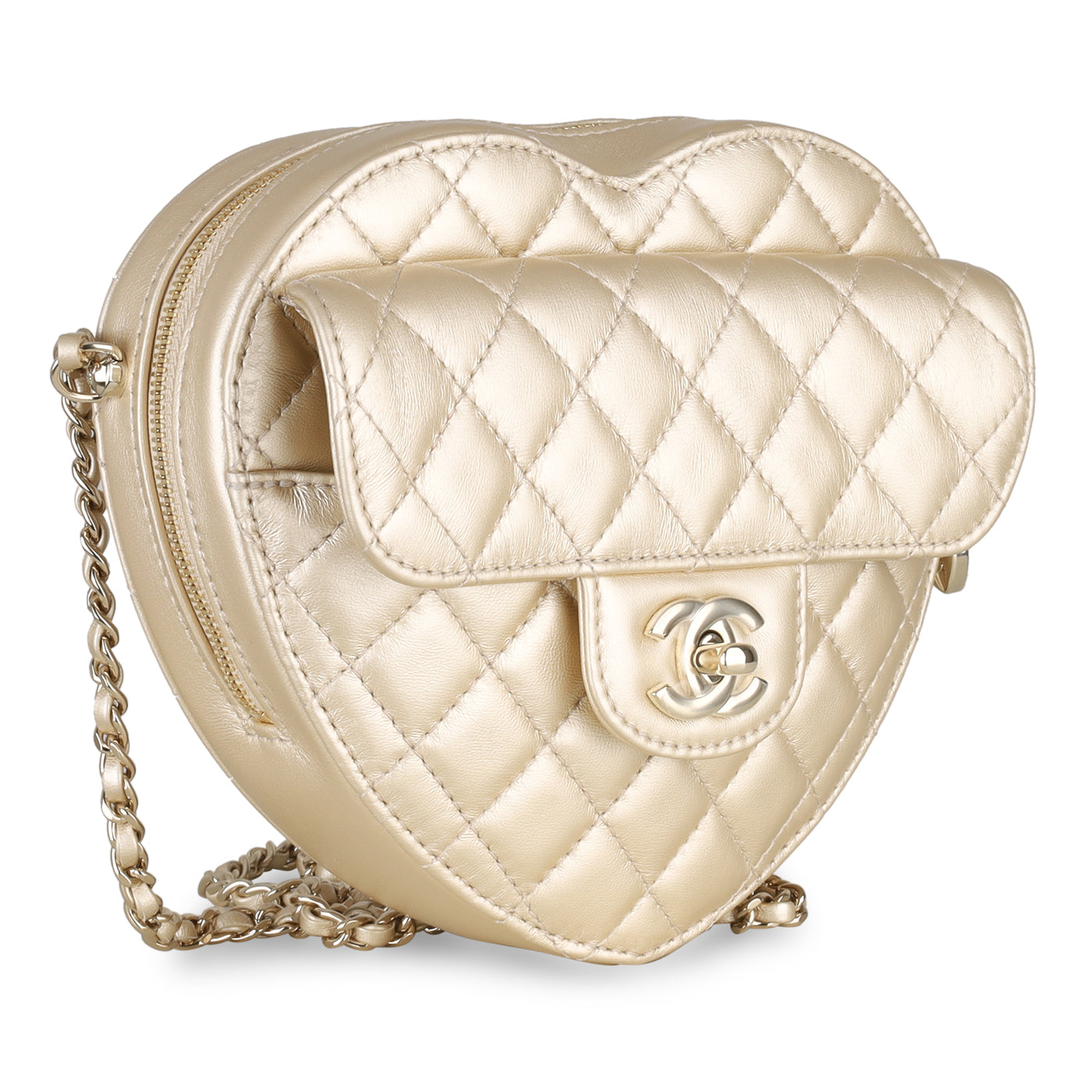 Hallmark 815295 Wedding Bag Slim Heart Shape Champagne Gold - Mizuhiki Celebration Gift Bag
