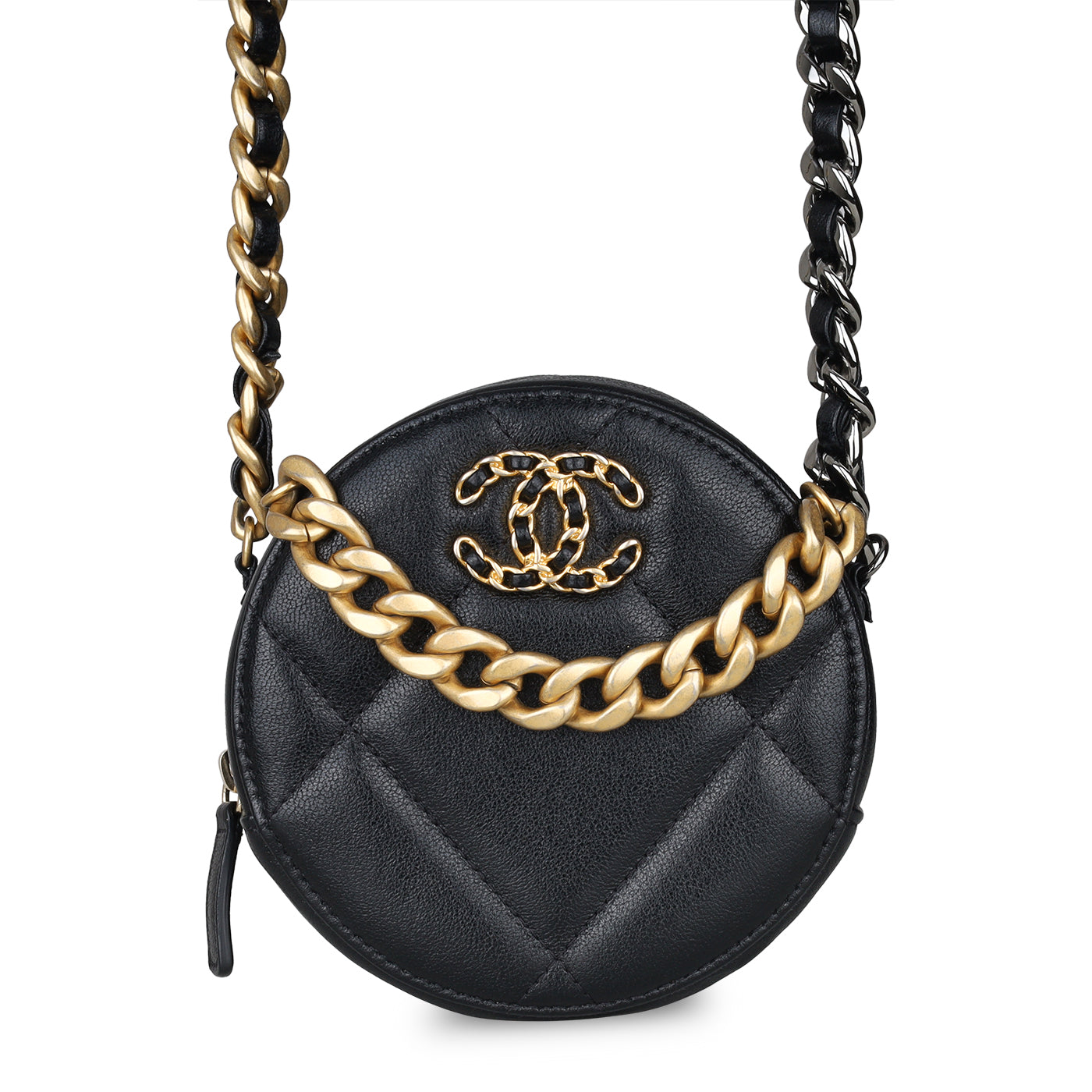 Chanel 19 Flap Bag Large Lamb Black  SACLÀB