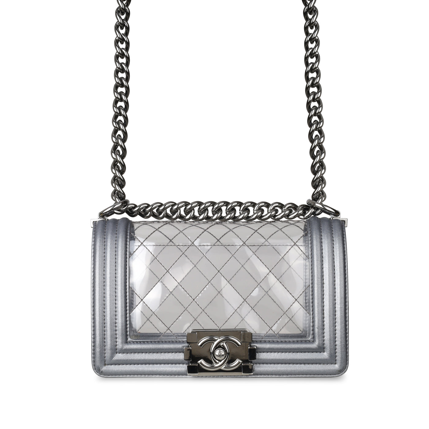 Chanel - Small Boy Bag - Transparent - Ruthenium Hardware - Pre-Loved