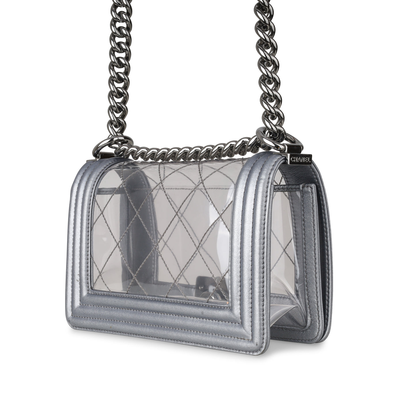 Chanel - Small Boy Bag - Transparent - Ruthenium Hardware - Pre-Loved