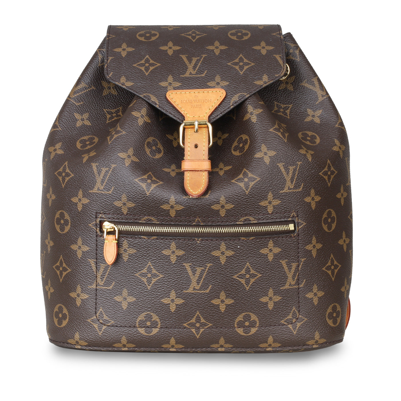 Montsouris leather backpack Louis Vuitton Brown in Leather - 30387555