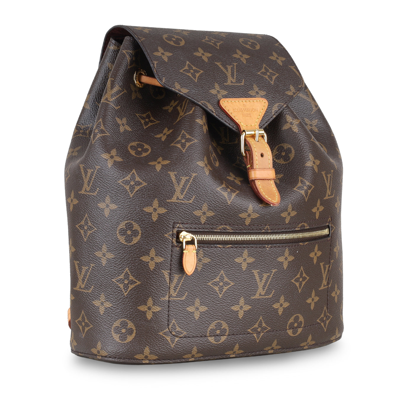 Montsouris leather backpack Louis Vuitton Brown in Leather - 30387555