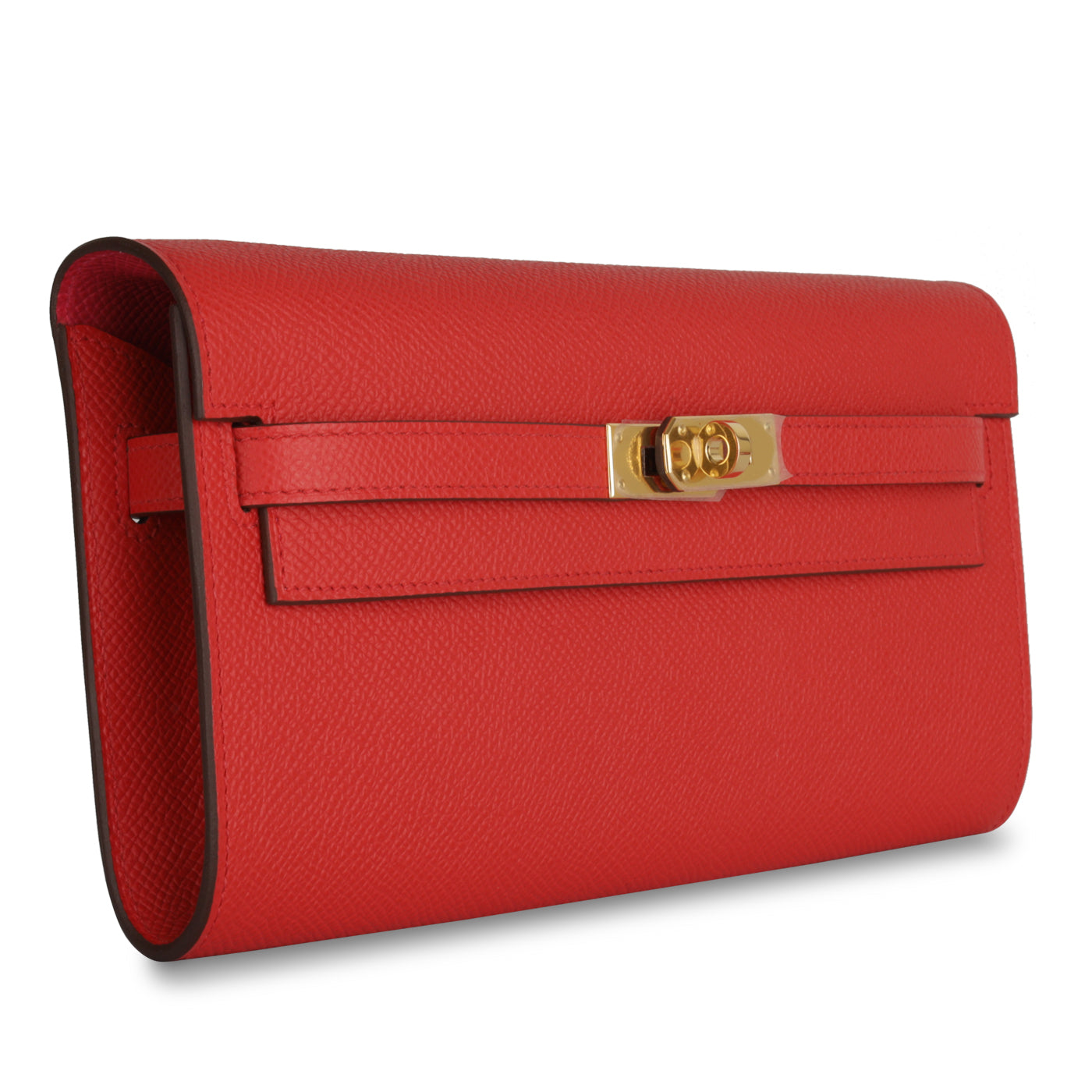 Kelly To Go Wallet - Rouge Tomate Epsom