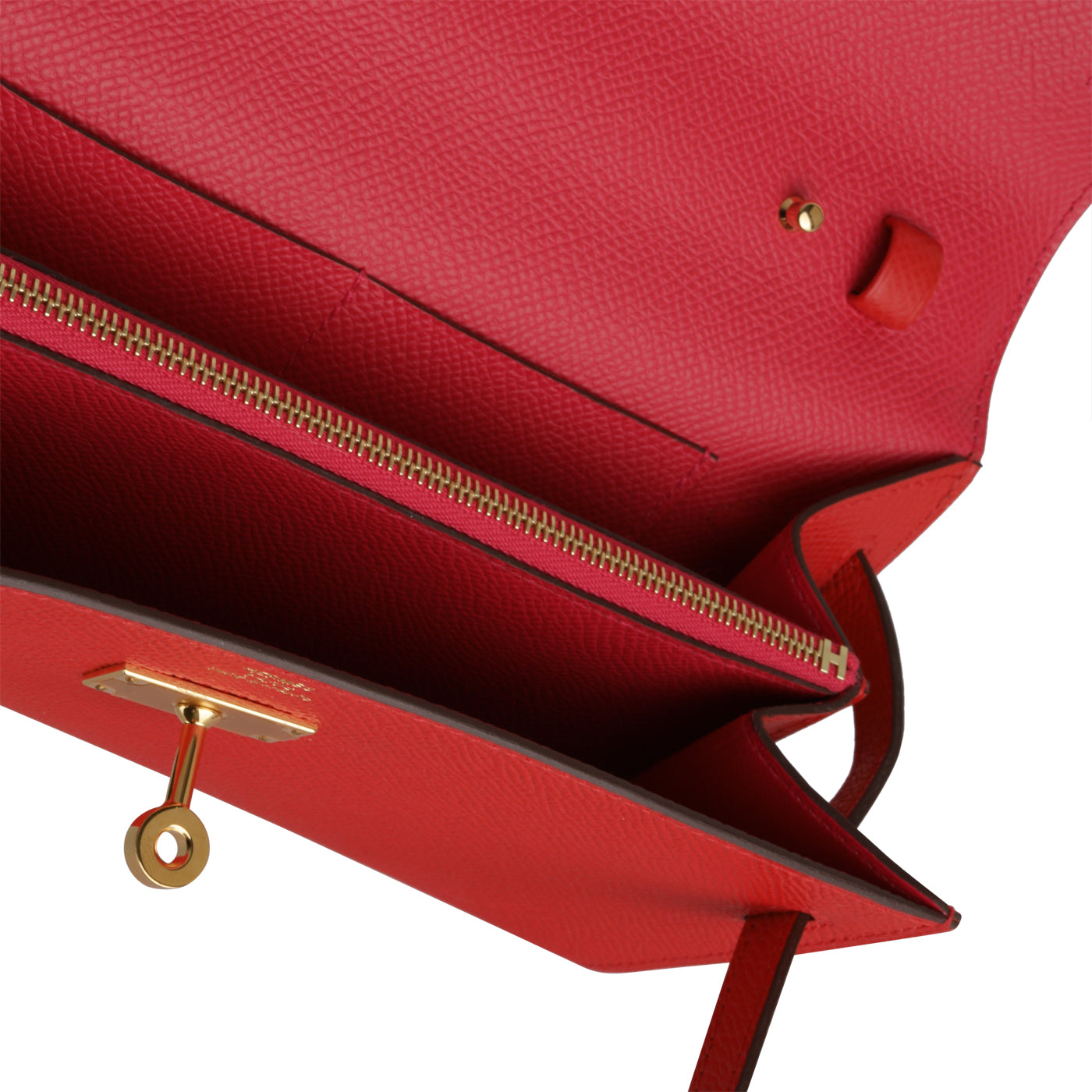 Kelly To Go Wallet - Rouge Tomate Epsom