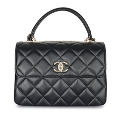 Chanel - Small Trendy CC Flap Bag - Black Lambskin CGHW