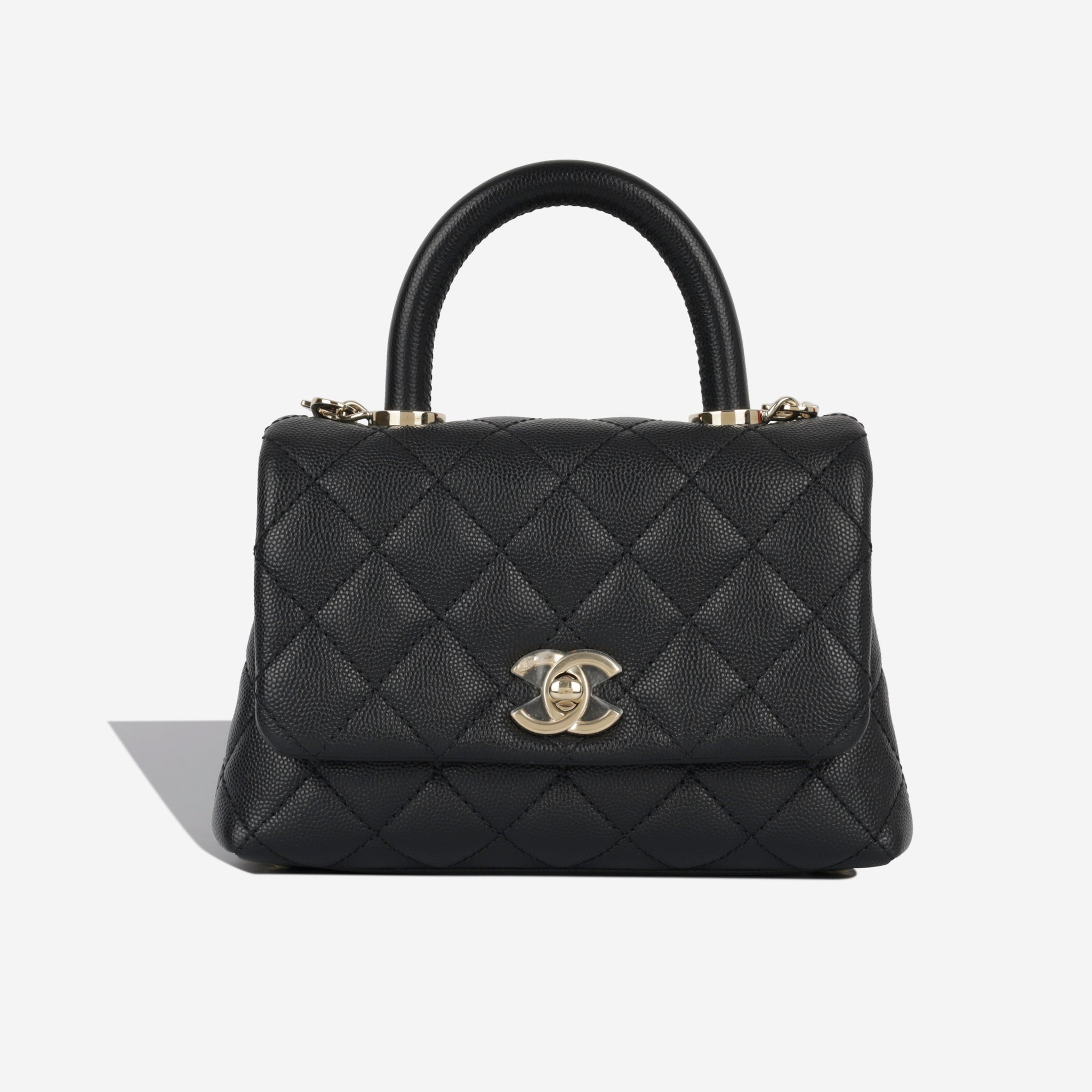 Chanel - Coco Handle - Mini - Black Caviar - Unused | Bagista