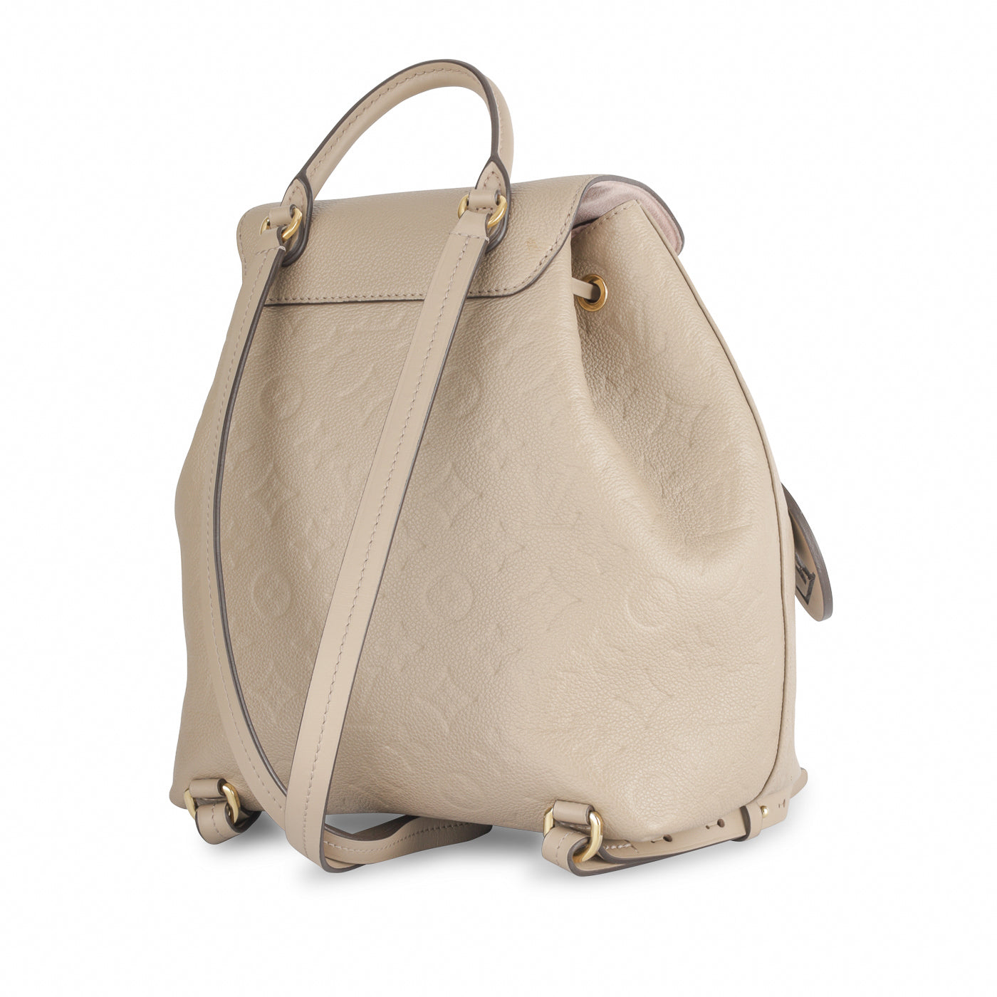 Montsouris cloth backpack Louis Vuitton Beige in Cloth - 32489368