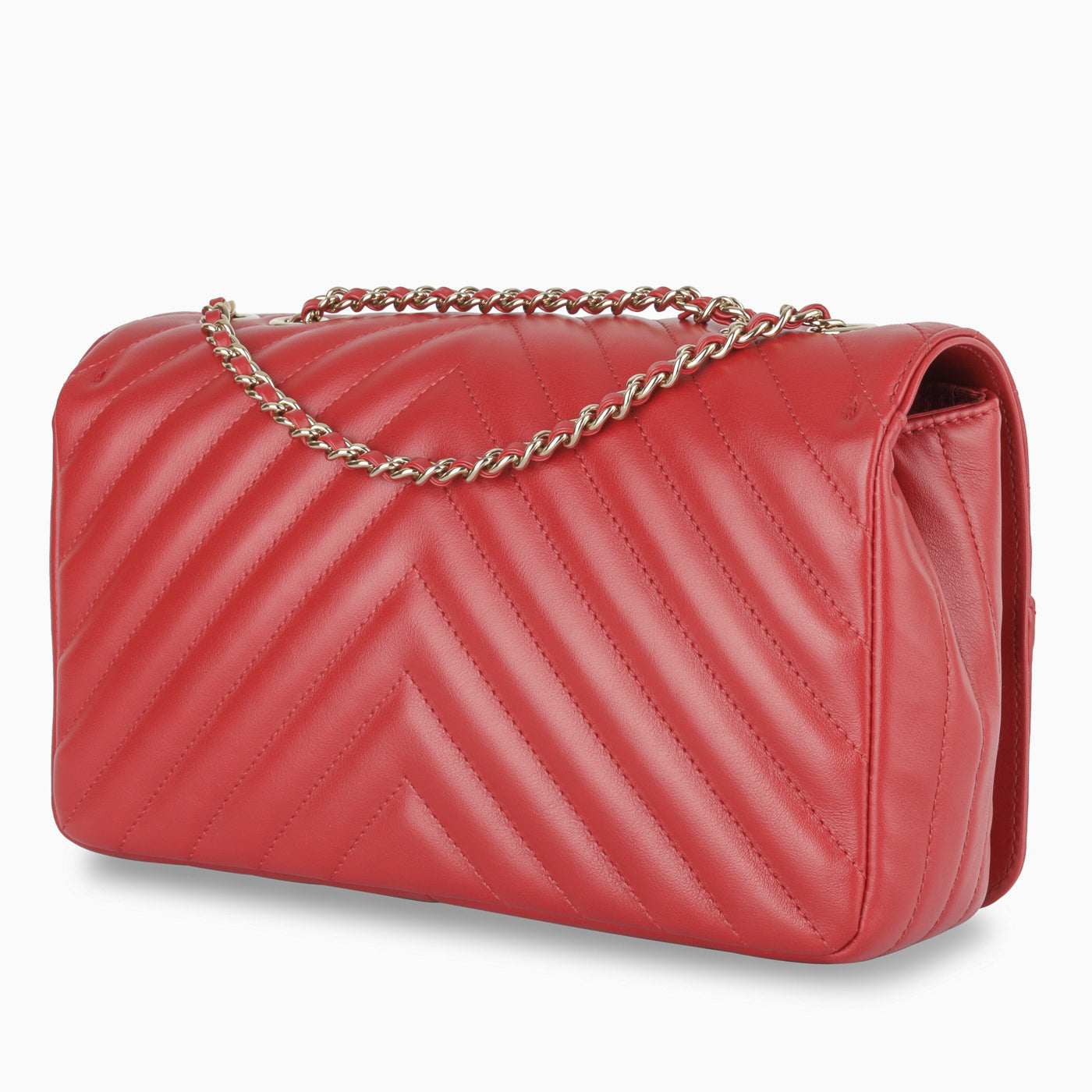 Chevron Statement Flap Bag