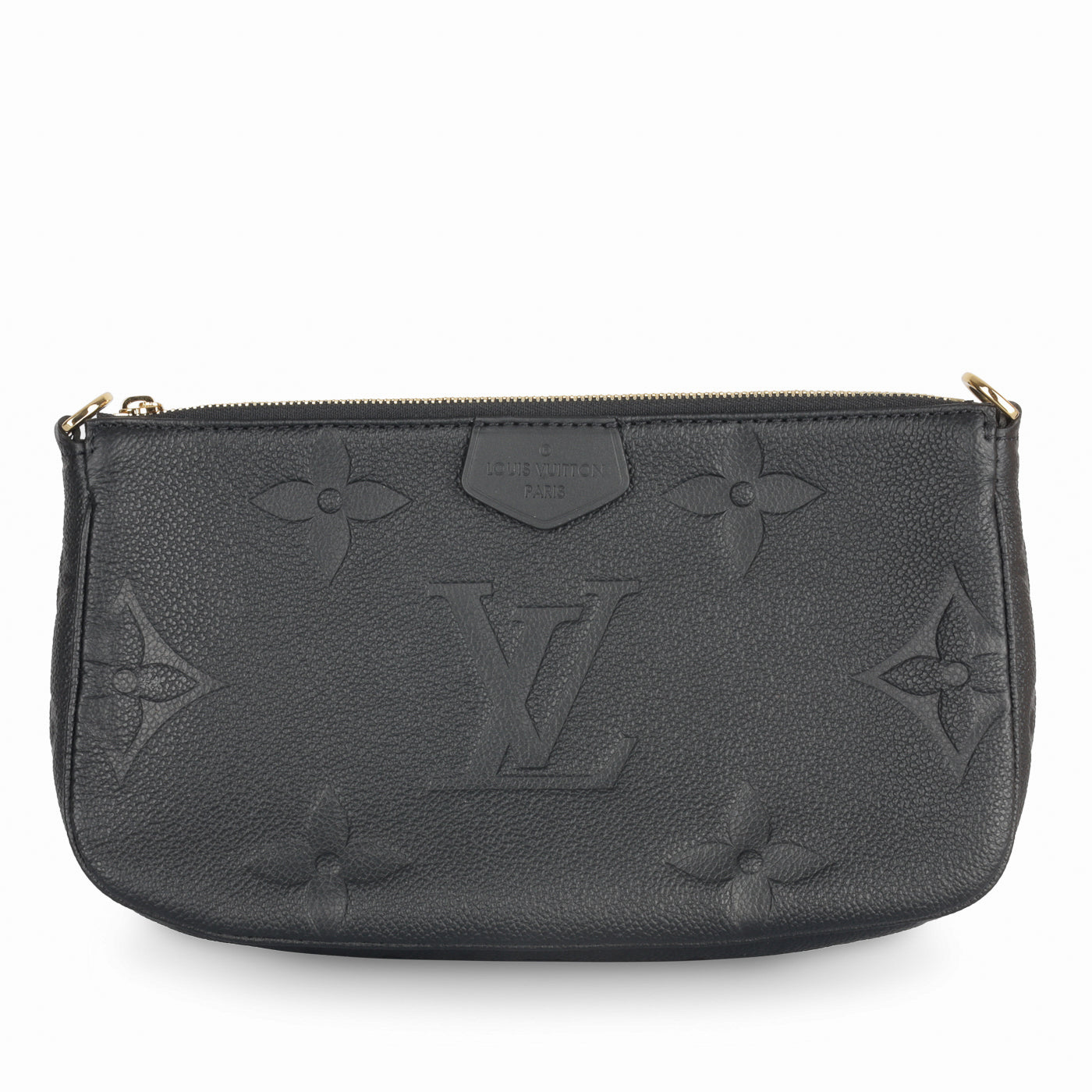 Louis Vuitton Multi Pochette Accessoires Black/Beige Monogram Empreinte